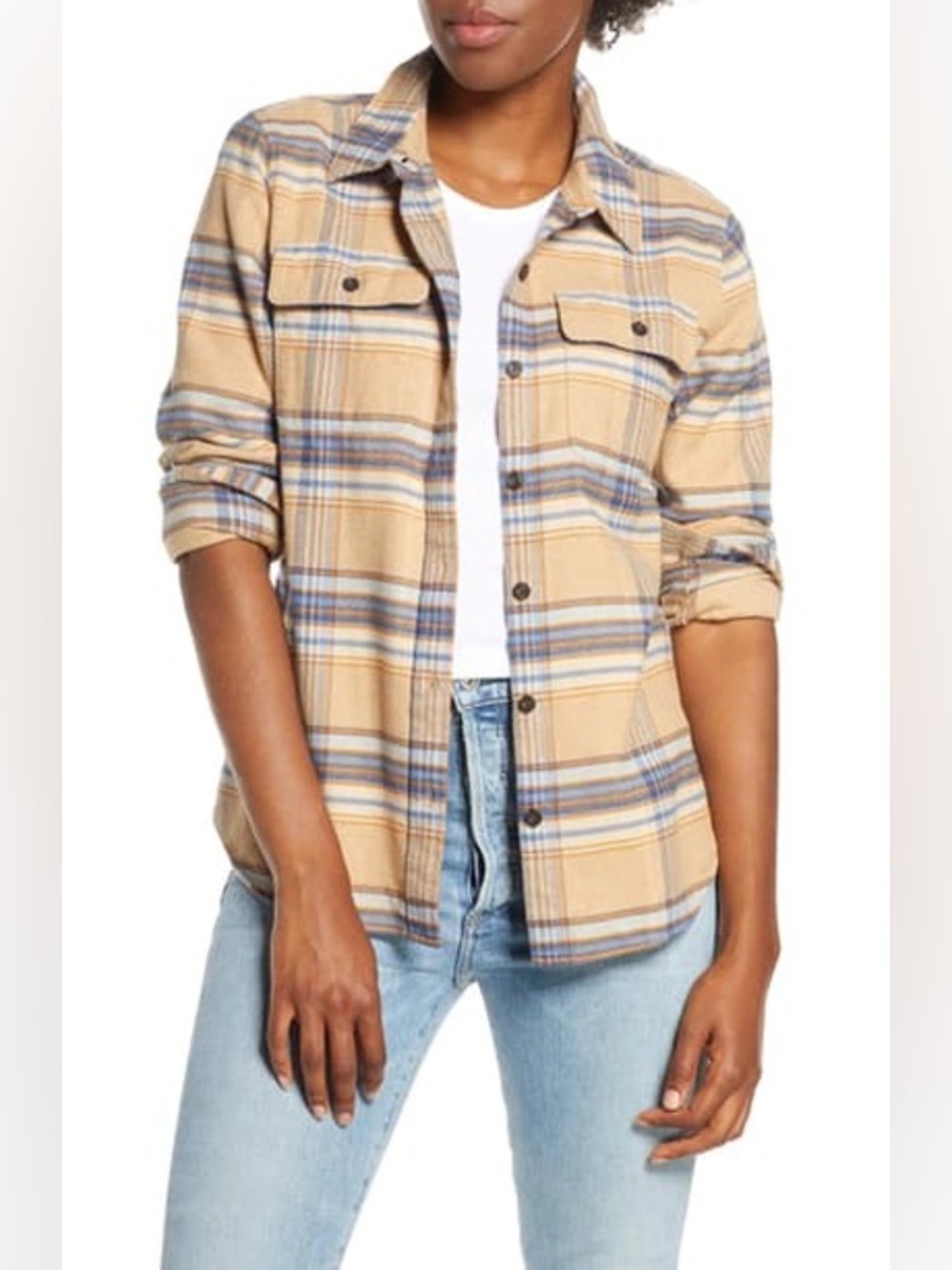 Patagonia Women's Fjord Flannel Shirt Size S Organic Cotton Fall Autumn Winter